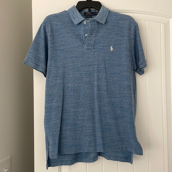 blue polo ralph lauren collared shirt - Picture 1 of 3